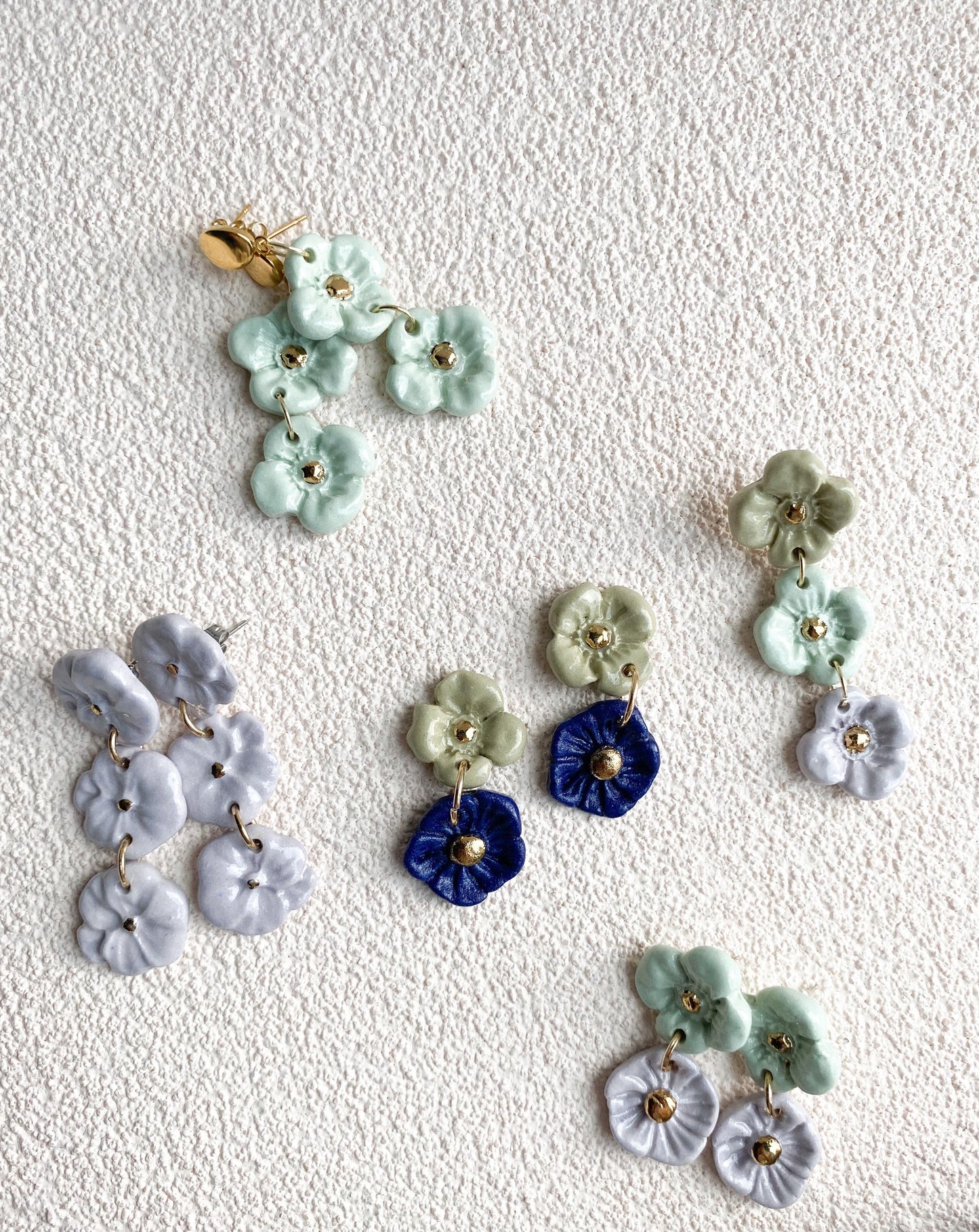 MADE TO ORDER LA FLOR EARRINGS DUO