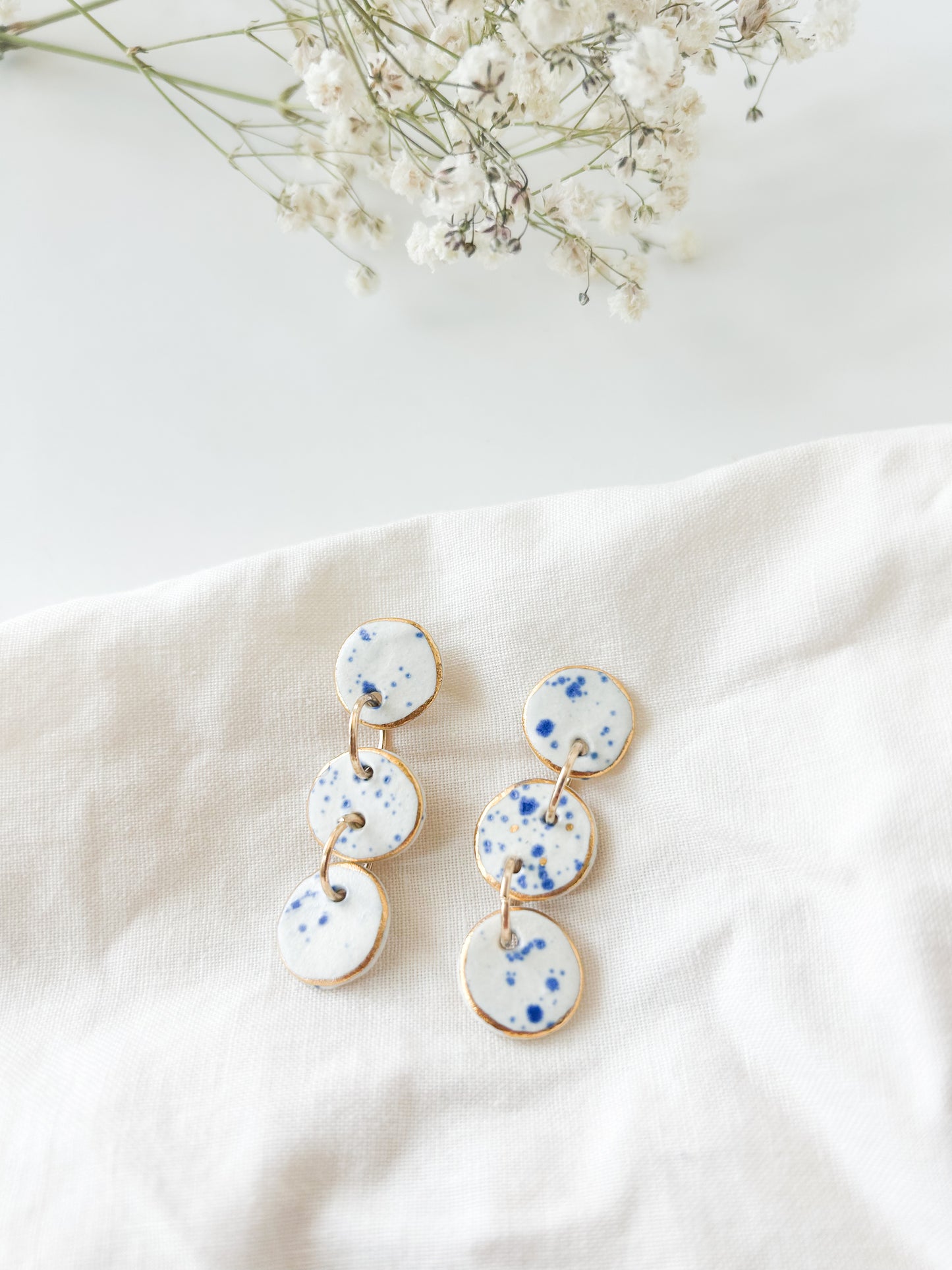 ceramic jewelry, ceramic hoops, porcelain jewelry
