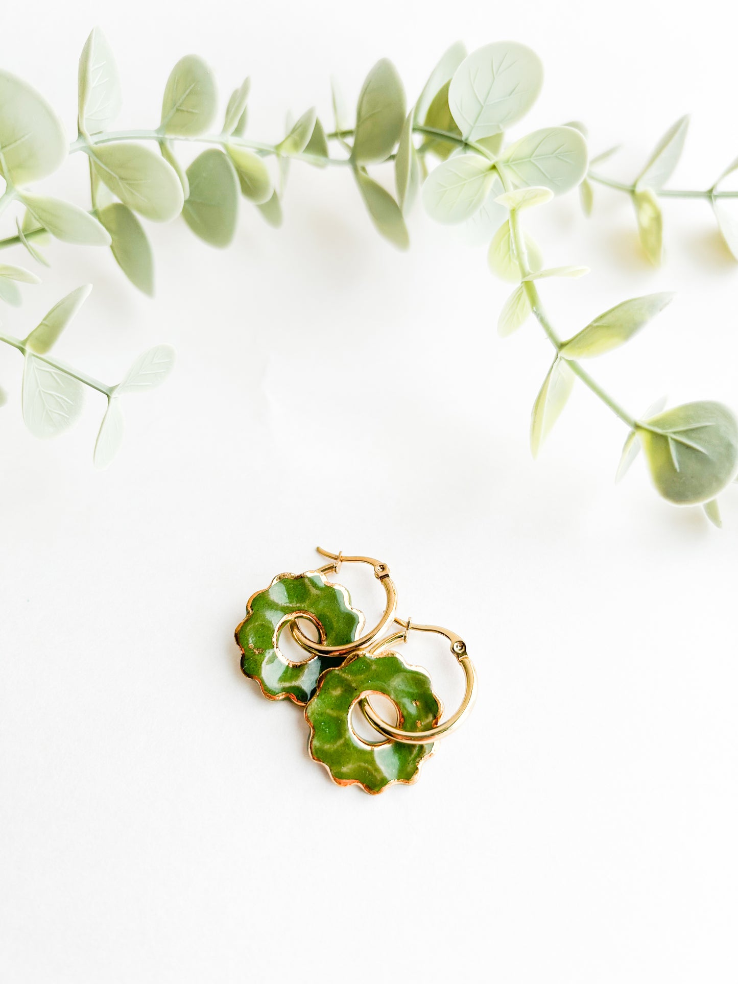 DONNA EARRINGS GREEN