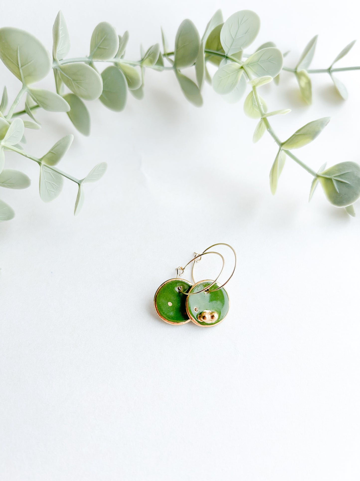 BEL EARRINGS GREEN