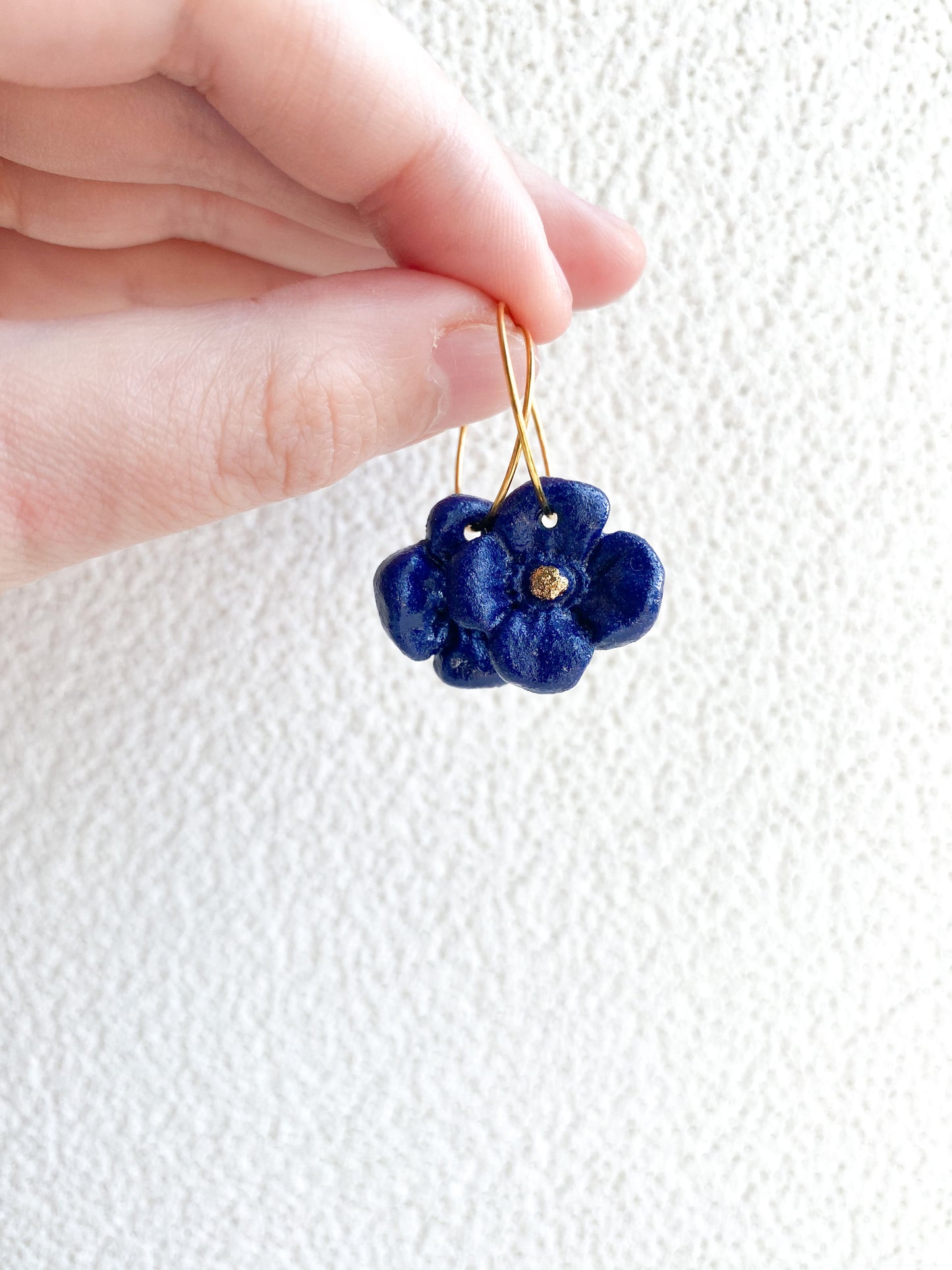 LA FLOR EARRINGS BLUE