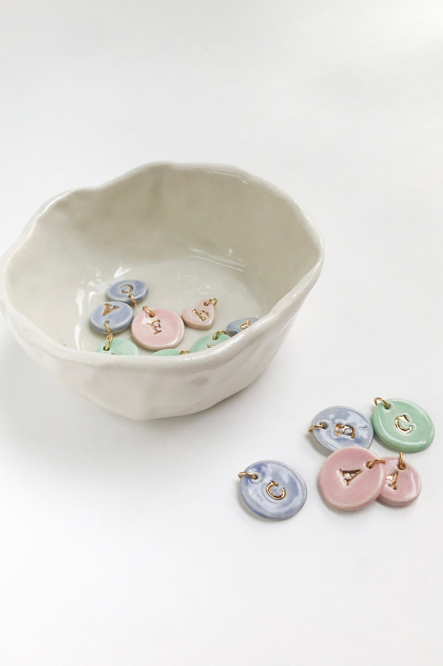 MADE TO ORDER ALPHABET NECKLACE ( letters A to L)