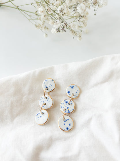 ceramic jewelry, ceramic hoops, porcelain jewelry 