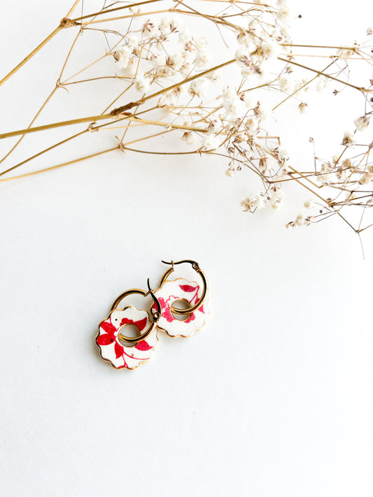 ceramic jewelry, porcelain jewelry, porcelain earrings, jewelry earrings
