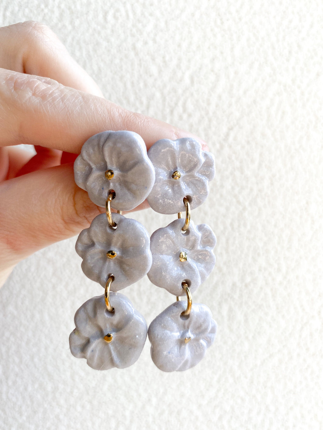 MADE TO ORDER of LA FLOR EARRINGS TRIO LILA